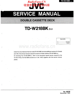 JVC-TDW218BK-tape-sm维修电路原理图.pdf