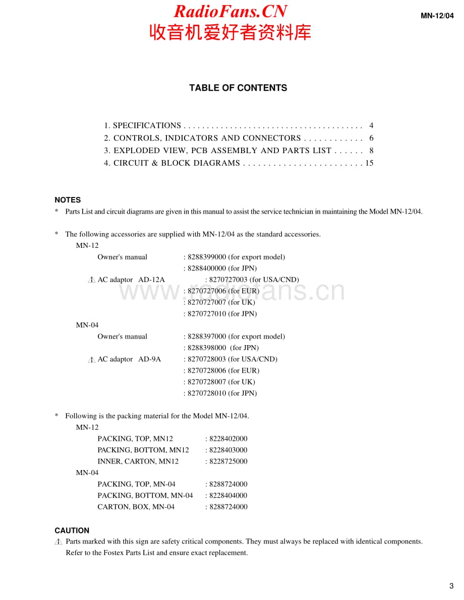 Fostex-MN12-mix-sm维修电路原理图.pdf_第3页