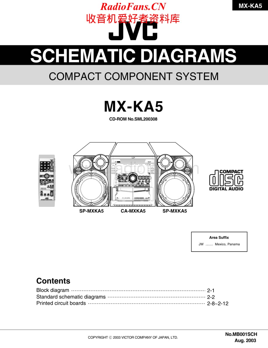 JVC-MXKA5-cs-sm维修电路原理图.pdf_第1页