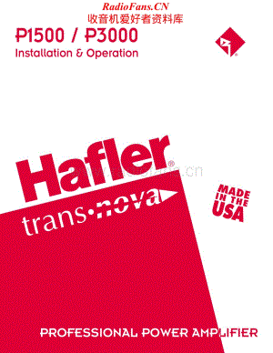 Hafler-P3000-pwr-sm维修电路原理图.pdf