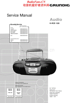 Grundig-KRCD120-mc-sm维修电路原理图.pdf