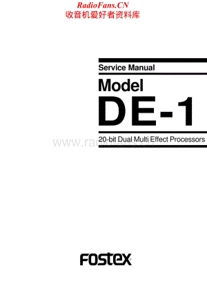 Fostex-DE1-sp-sm维修电路原理图.pdf
