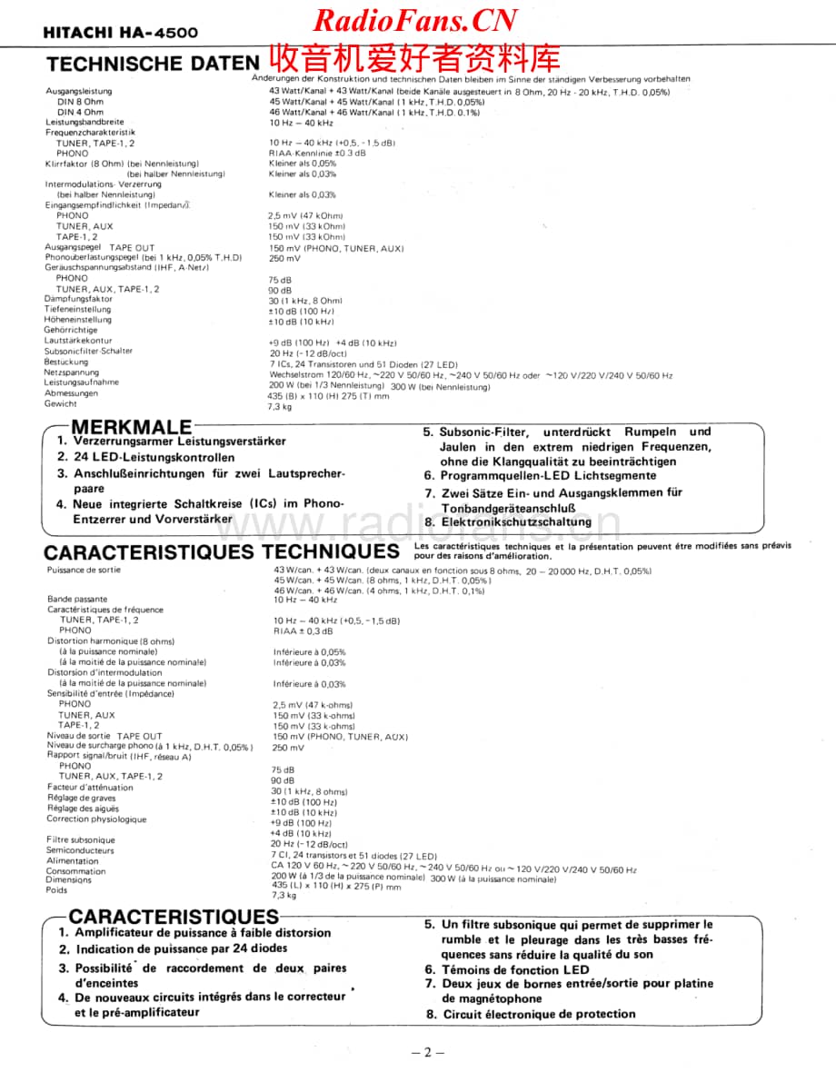 Hitachi-HA4500-int-sm维修电路原理图.pdf_第2页