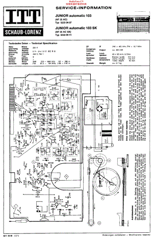 ITT-Junior103-cs-sch维修电路原理图.pdf