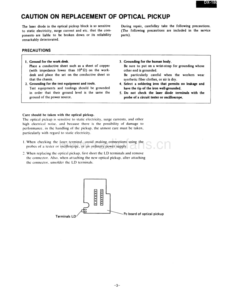 Onkyo-DX1800-cd-sm维修电路原理图.pdf_第3页