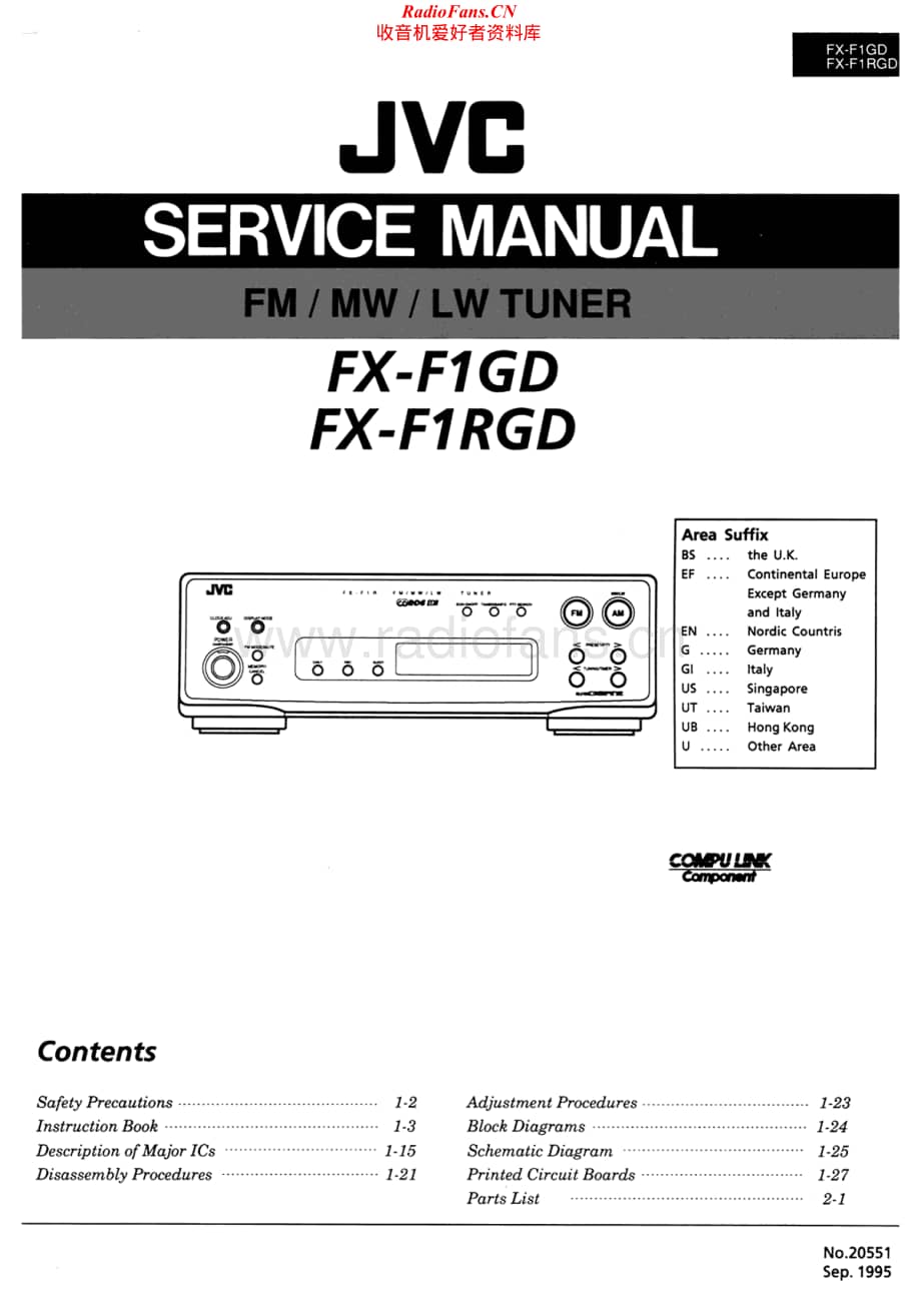 JVC-FXF1RGD-tun-sm维修电路原理图.pdf_第1页