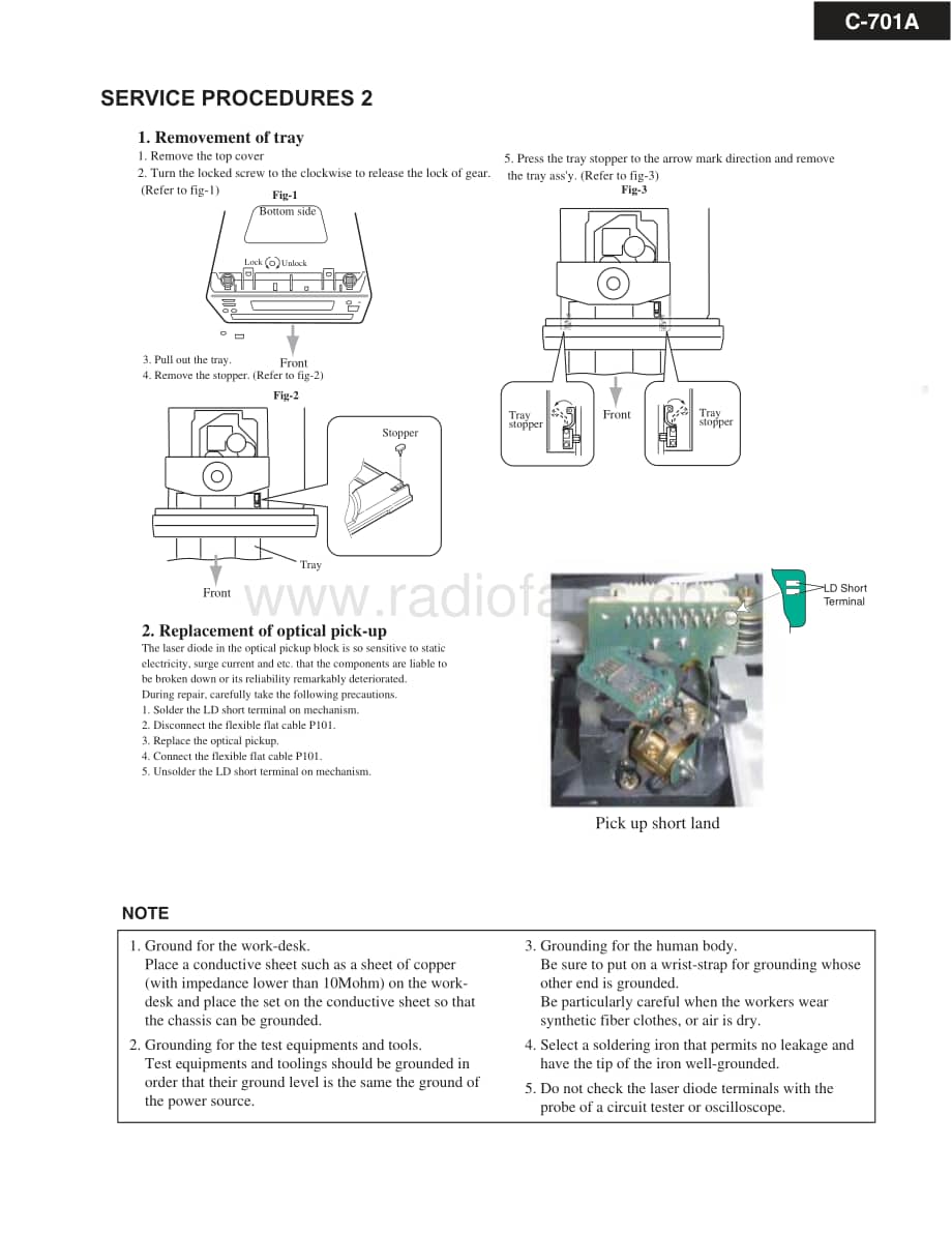 Onkyo-C701A-cd-sm维修电路原理图.pdf_第3页