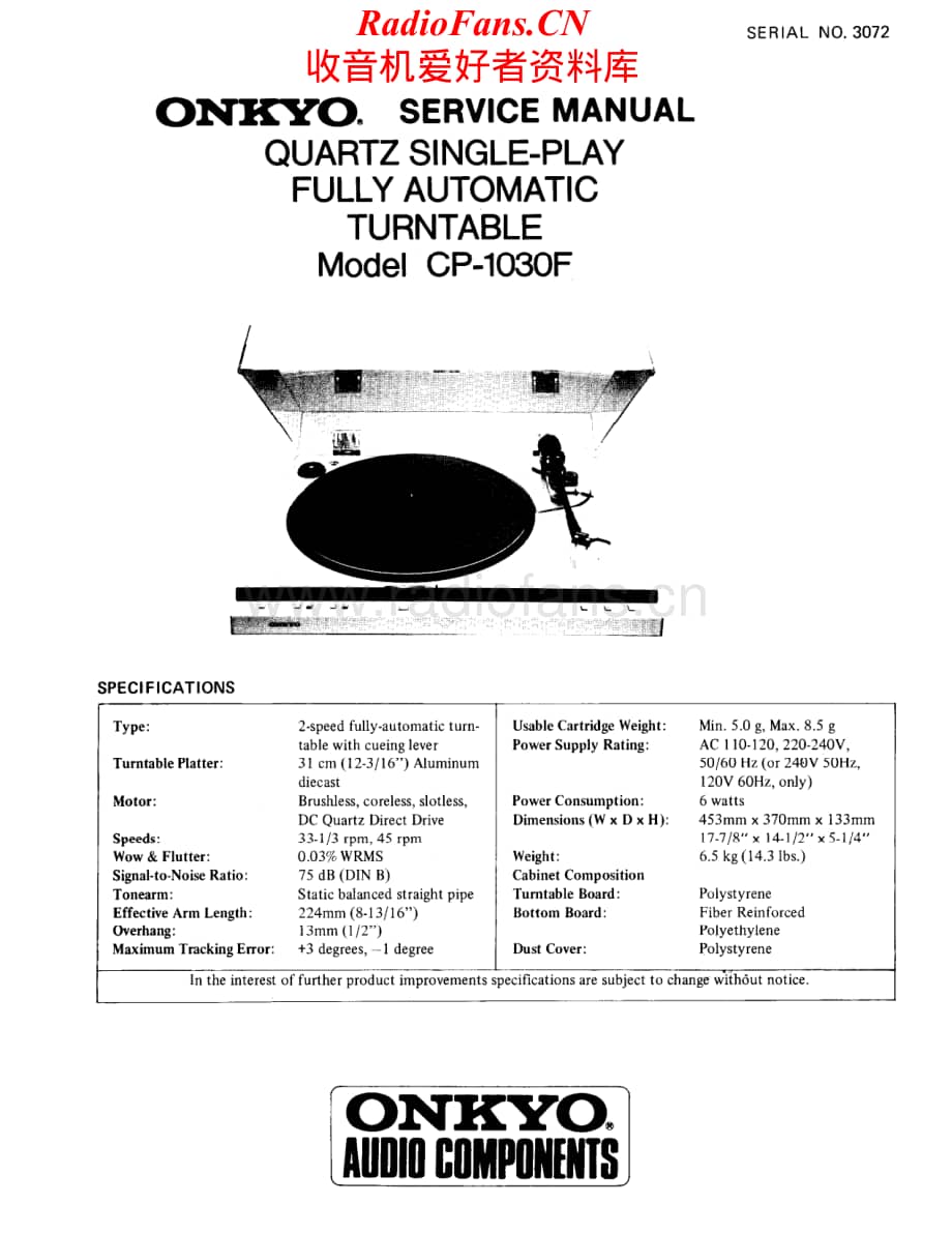 Onkyo-CP1030F-tt-sm维修电路原理图.pdf_第1页