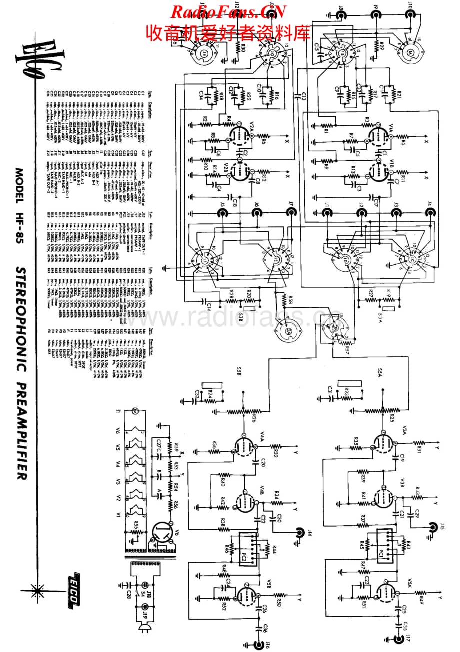 Eico-HF85-pre-sch维修电路原理图.pdf_第1页