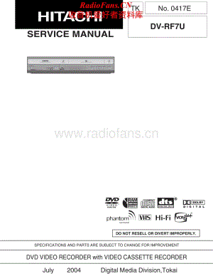 Hitachi-DVRF7U-cd-sm维修电路原理图.pdf