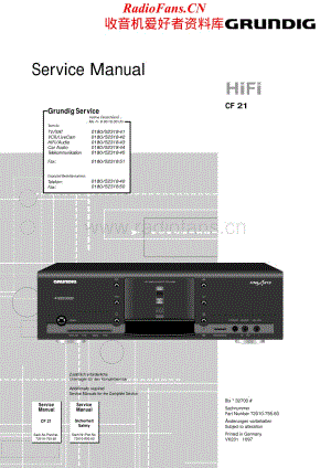 Grundig-CF21-tape-sm维修电路原理图.pdf