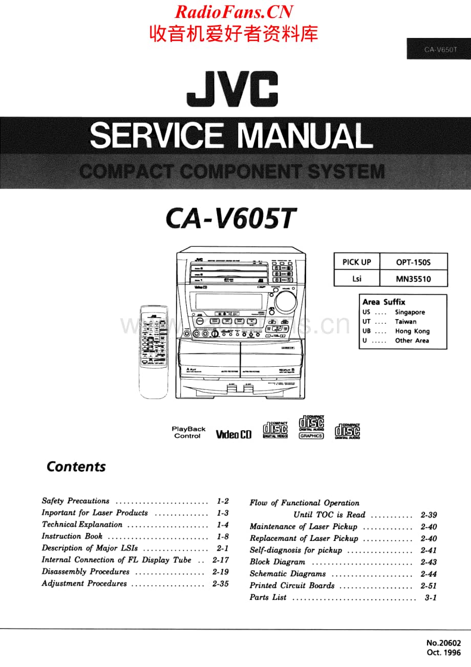 JVC-CAV605T-cs-sm维修电路原理图.pdf_第1页