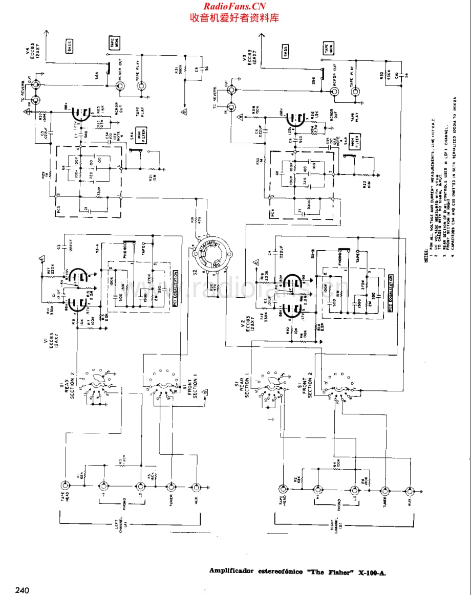 Fisher-X100A-int-sch1维修电路原理图.pdf_第1页