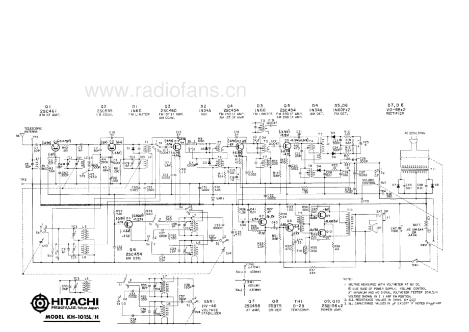 Hitachi-KH1015H-pr-sch维修电路原理图.pdf_第3页
