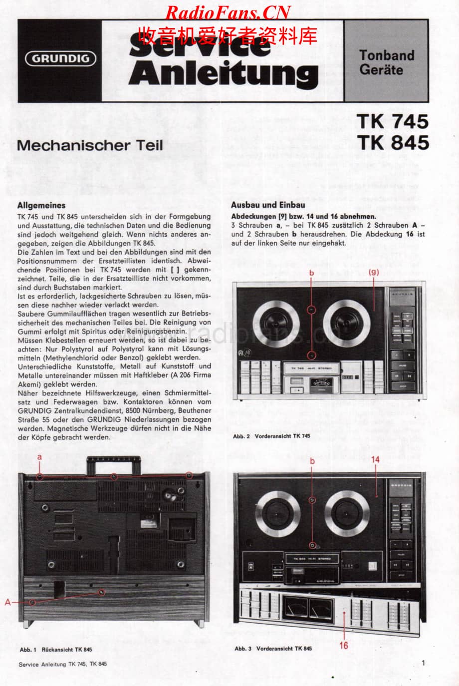 Grundig-TK745-tape-sm维修电路原理图.pdf_第1页