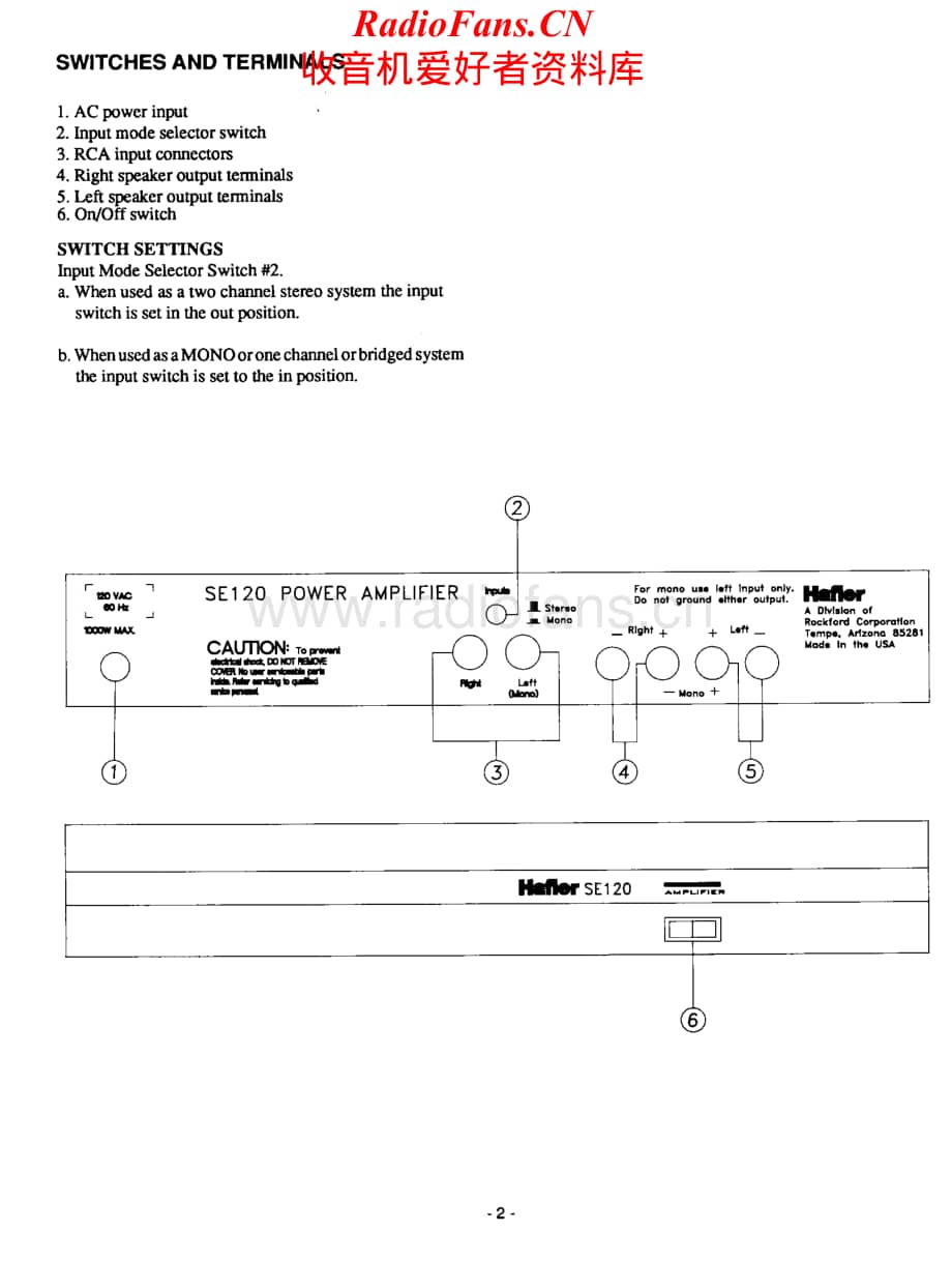 Hafler-SE120-pwr-sm维修电路原理图.pdf_第3页