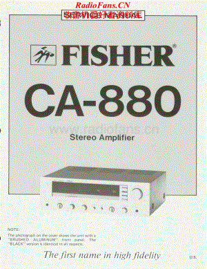Fisher-CA880-int-sm维修电路原理图.pdf