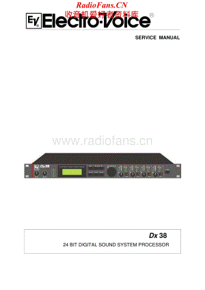 ElectroVoice-DX38-ssp-sm维修电路原理图.pdf