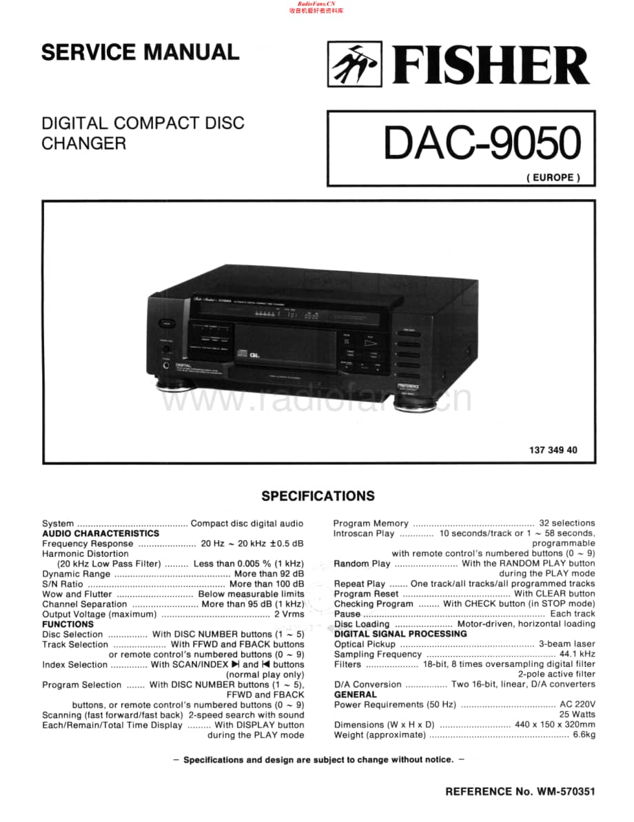 Fisher-DAC9050-cd-sch维修电路原理图.pdf_第1页