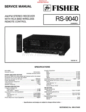Fisher-RS9040-rec-sch维修电路原理图.pdf