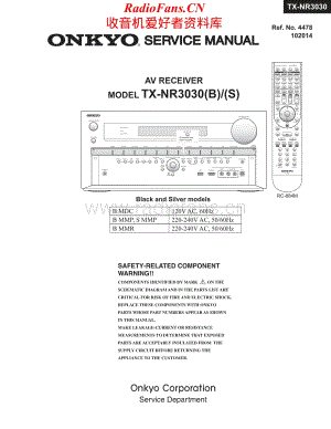 Onkyo-TXNR3030-avr-sm维修电路原理图.pdf