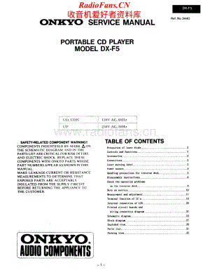 Onkyo-DXF5-cd-sm维修电路原理图.pdf