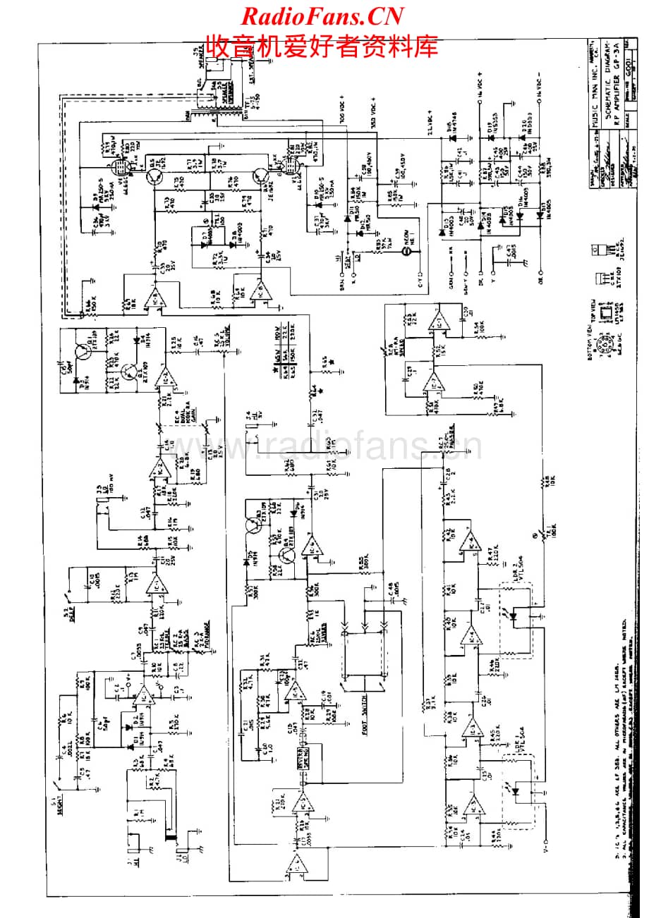MusicMan-GP3A-pwr-sch维修电路原理图.pdf_第1页