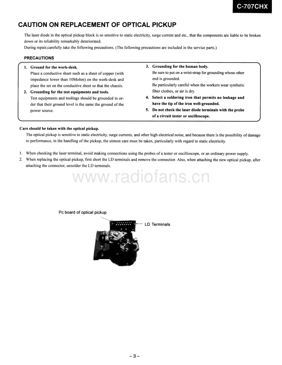 Onkyo-C707CHX-cd-sm维修电路原理图.pdf_第3页
