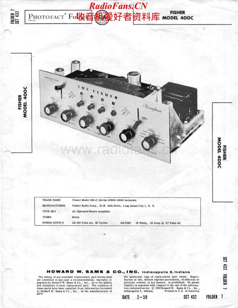Fisher-400C-int-sm维修电路原理图.pdf_第1页
