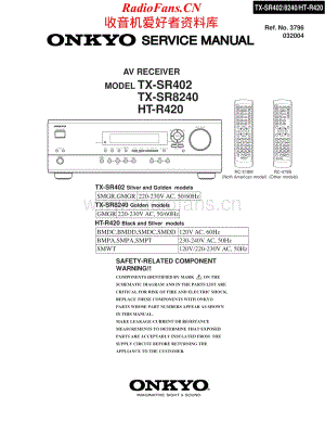 Onkyo-TXSR8240-avr-sm维修电路原理图.pdf