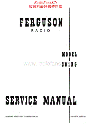 Ferguson-391RG-rec-sm维修电路原理图.pdf