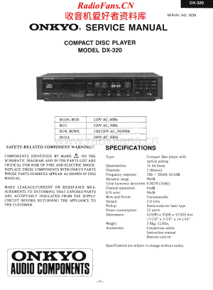 Onkyo-DX320-cd-sm维修电路原理图.pdf