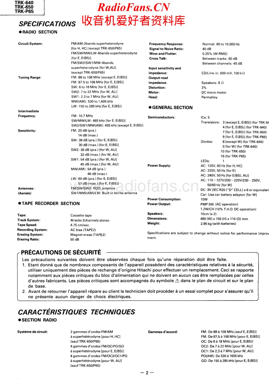 Hitachi-TRK650-pr-sm维修电路原理图.pdf_第2页