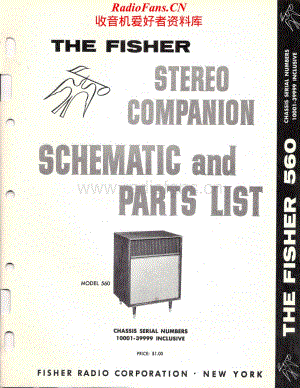 Fisher-Companion560-mc-sm维修电路原理图.pdf