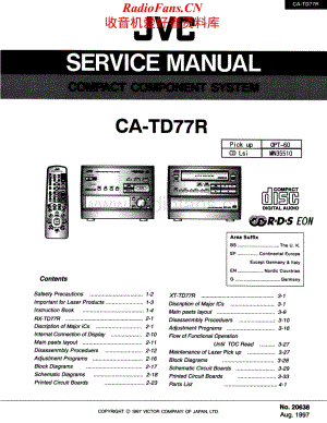 JVC-CATD77R-cs-sm维修电路原理图.pdf