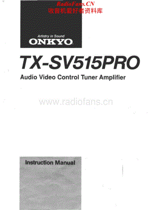 Onkyo-TXSV515PRO-avr-om维修电路原理图.pdf