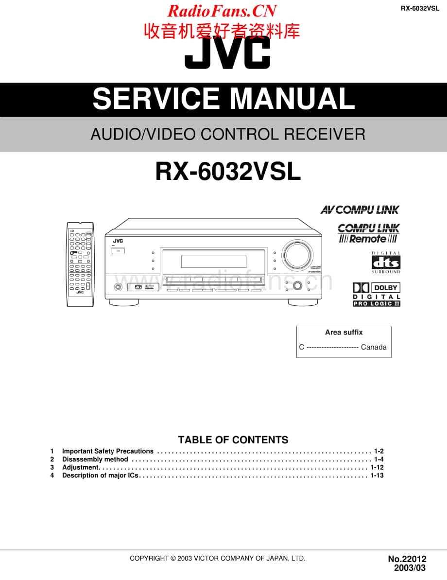 JVC-RX6032VSL-avr-sm维修电路原理图.pdf_第1页