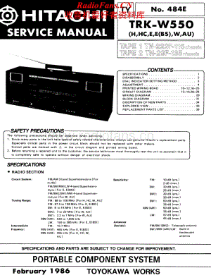 Hitachi-TRKW550-pr-sm维修电路原理图.pdf