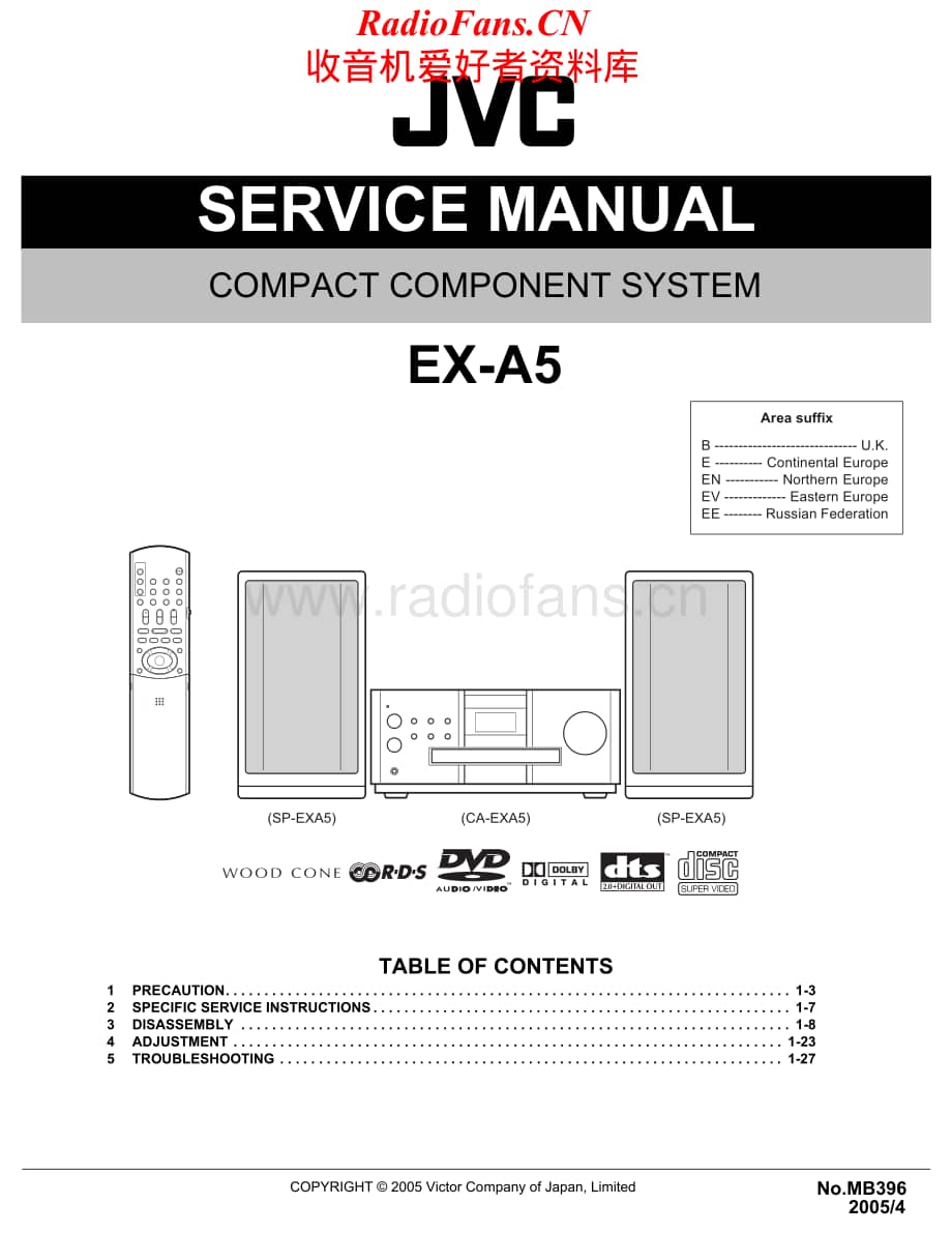 JVC-EXA5-cs-sm维修电路原理图.pdf_第1页