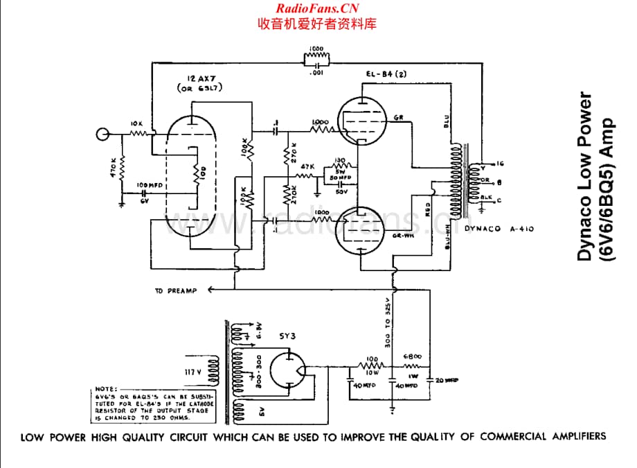 Dynaco-6V6.6BQ5-pwr-sch维修电路原理图.pdf_第1页
