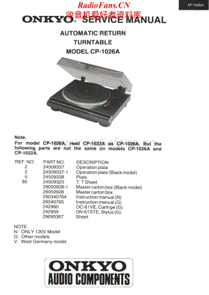 Onkyo-CP1026A-tt-sm维修电路原理图.pdf
