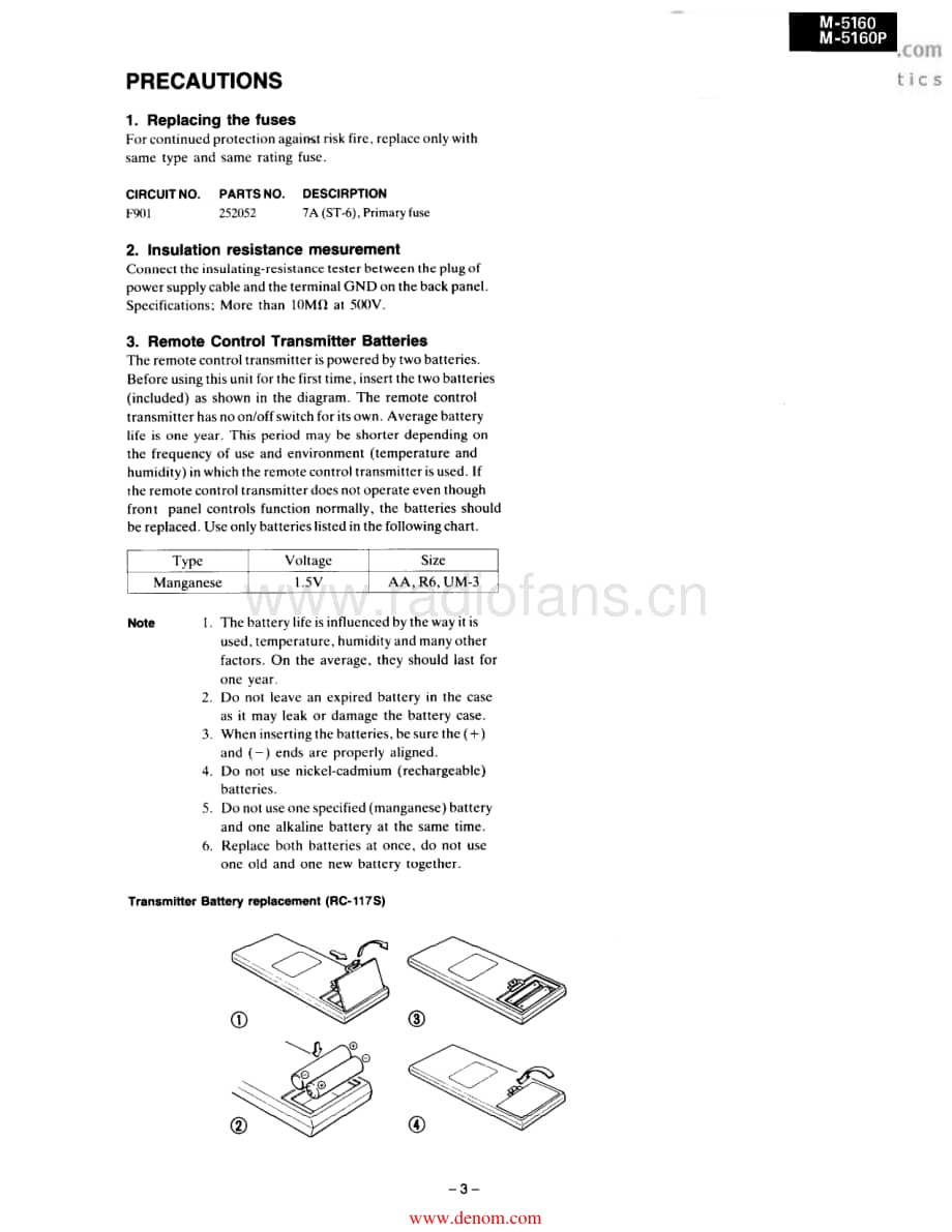 Onkyo-M5160P-pwr-sm维修电路原理图.pdf_第3页