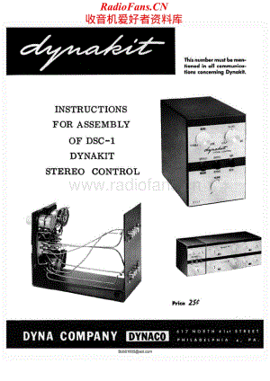 Dynaco-DSC1-pre-sm维修电路原理图.pdf