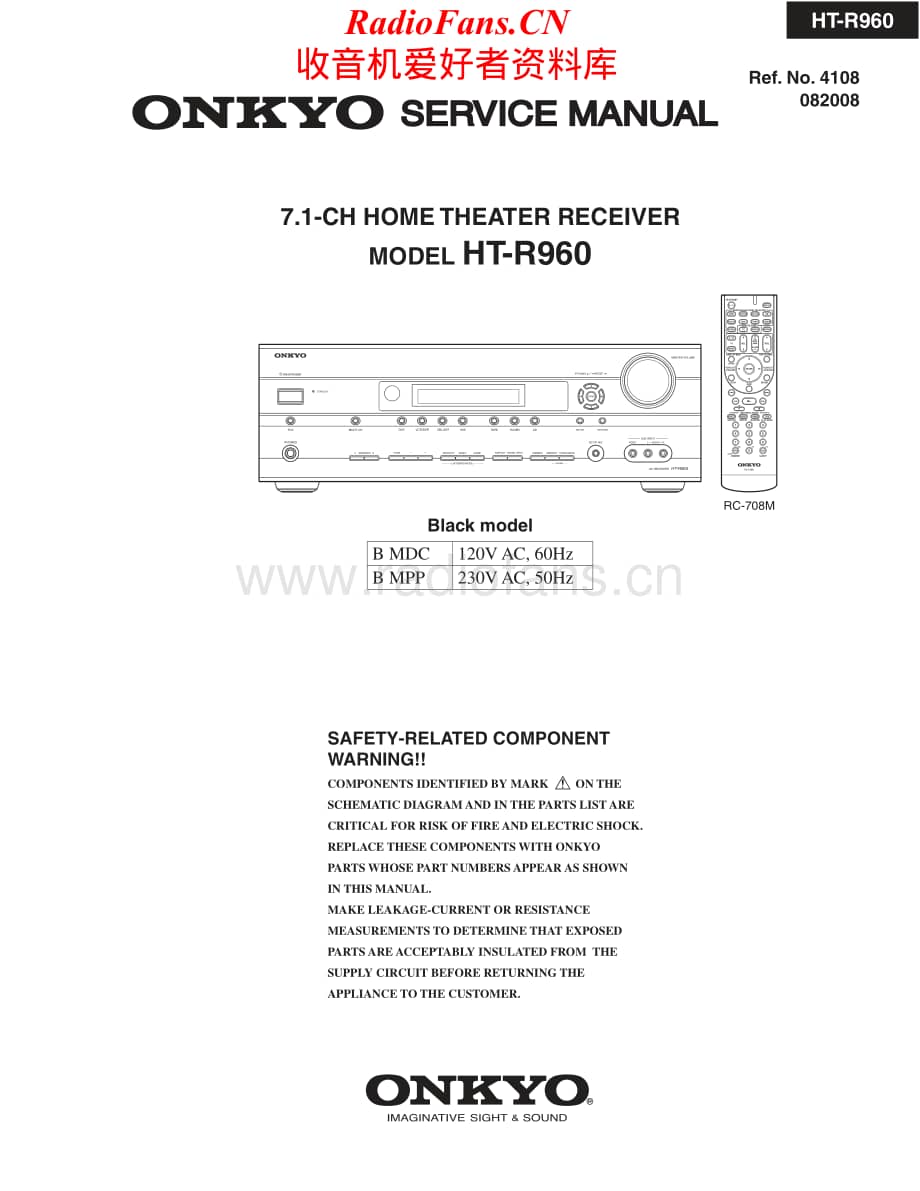 Onkyo-HTR960-avr-sm维修电路原理图.pdf_第1页