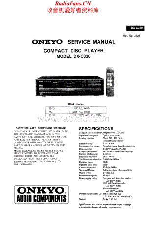 Onkyo-DXC330-cd-sm维修电路原理图.pdf