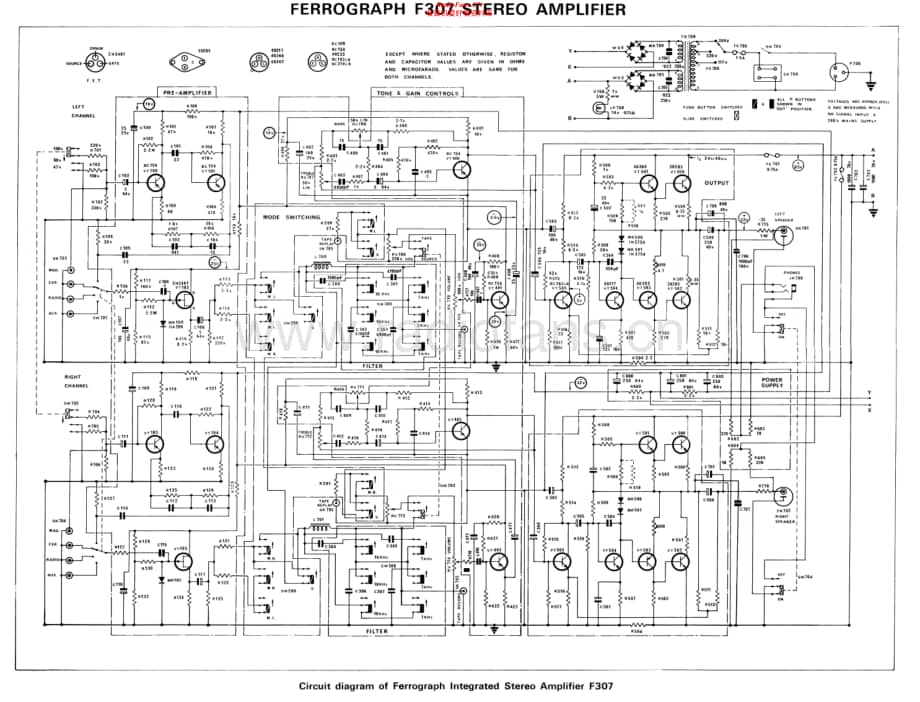 Ferguson-FerrographF307-int-sch维修电路原理图.pdf_第1页