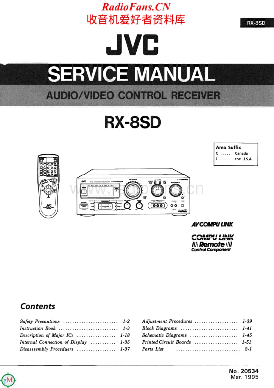 JVC-RX8SD-rec-sm维修电路原理图.pdf_第1页