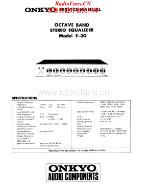 Onkyo-E30-eq-sm维修电路原理图.pdf