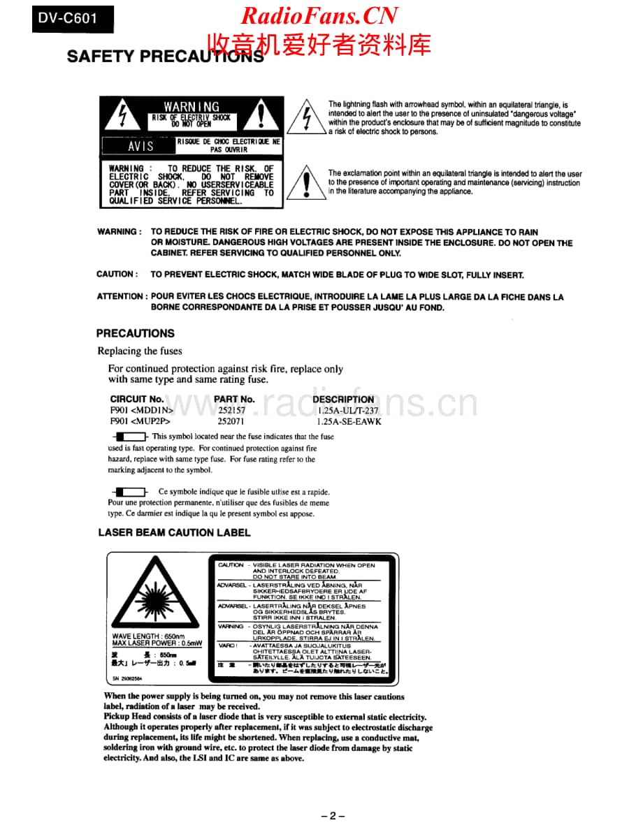 Onkyo-DVC601-cd-sm维修电路原理图.pdf_第2页