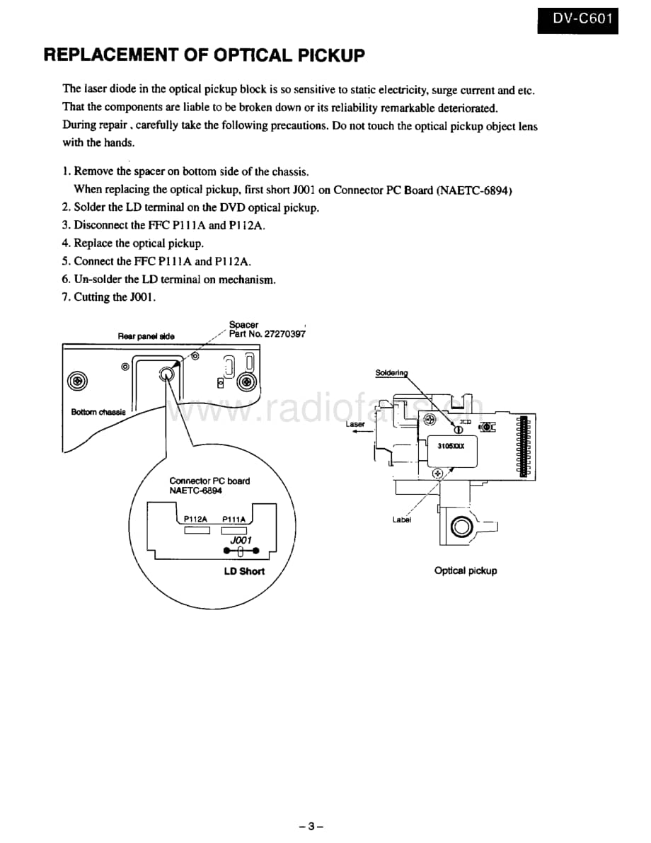 Onkyo-DVC601-cd-sm维修电路原理图.pdf_第3页
